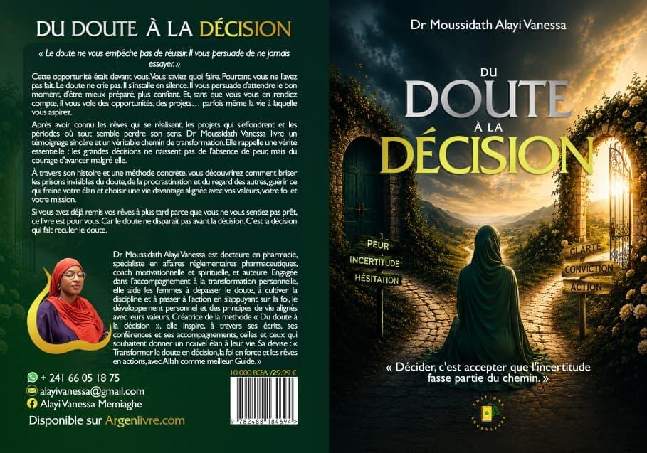 Le livre Du doute à la décision, recto verso